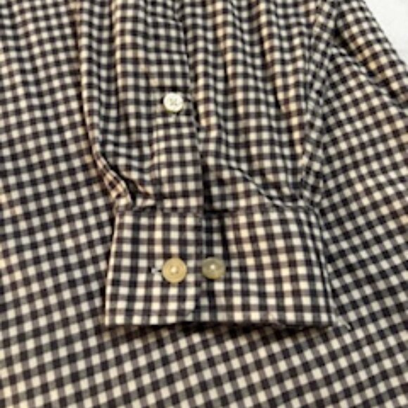 Orvis Men's 2XL Bl/Wt checked long sleeve button down shirt - Picture 6 of 6